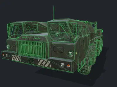 MAZ 7310 Low-poly 3D model