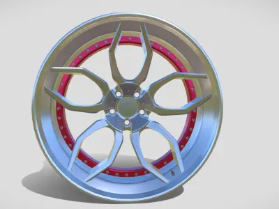 Sportcar Wheel 3D model