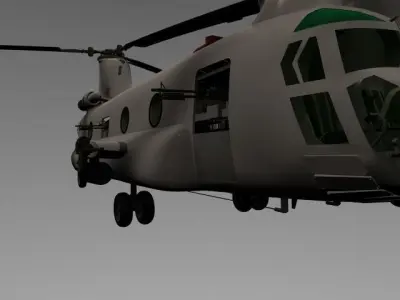 Tanker chinook helicopter - chinook helicopter 3D model