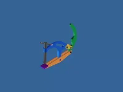 Clamp toy tool Free 3D model
