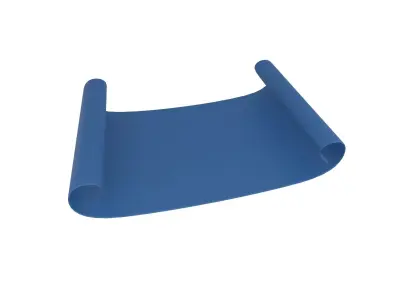 Scroll Paper v1 005 Low-poly 3D model