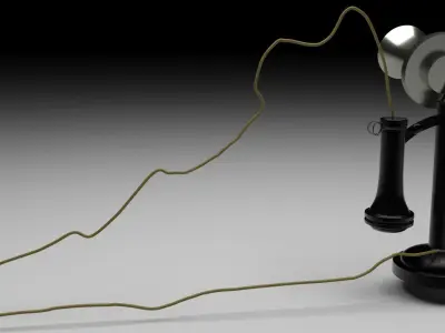 Alexander Graham Bell First Phone 3D model