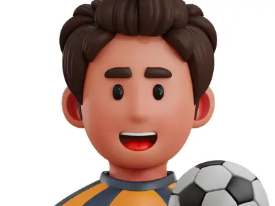 Sports Avatar Icon Pack 3D Model Low-poly 3D model