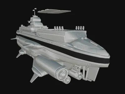 Eva Hammer ship- Wolfenstein 3D print model