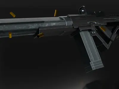 subfusil   Low-poly 3D model