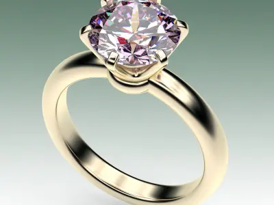 Ring Engagment Corona 3D print model