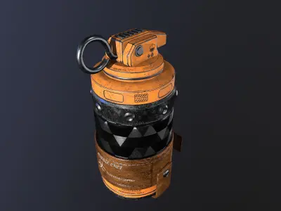 Grenade 3D Model Low-poly 3D model