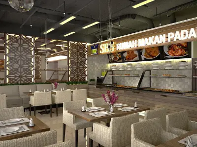 Traditional Restaurant Food 3D model