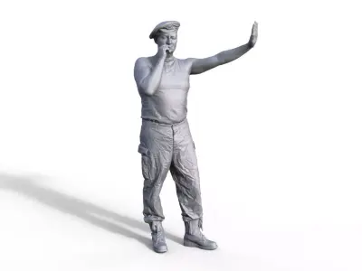 passenger Russian soldier Typ C 3D print model