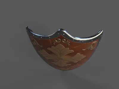 Medieva Fantasy Magic Shield Low-poly 3D model