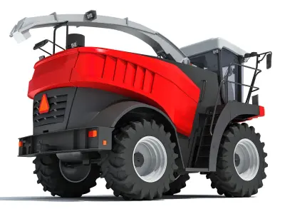 Combine Harvester 3D model 14