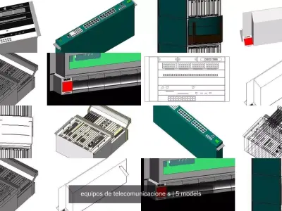 equipos de telecomunicacione s 3D Model Pack