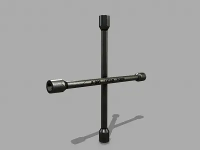 Lug Wrenc Low-poly 3D model