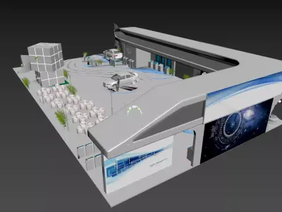 Future Mobility Experience Exhibition Hall 3D model