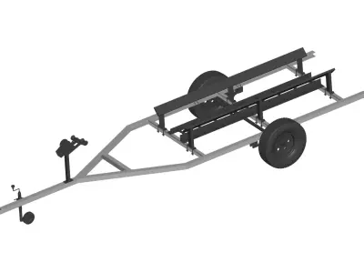 BOAT Trailer  3D model