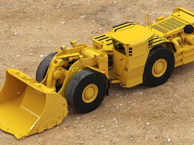 Mining Loader Cat R1600H 3D model