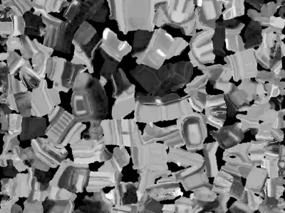 Futuristic Yellow Gun 3D model 4