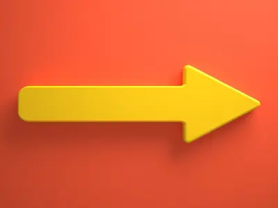 Arrow Signs Low-poly 3D model