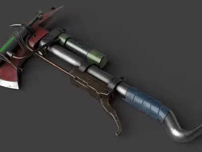 Modifiable Strike Weapon 20 Low-poly 3D model