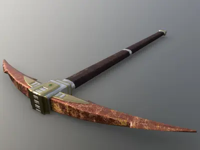 Pickaxe - Orichalcum Low-poly 3D model