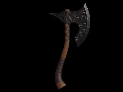 War Axe Low-poly 3D model shop