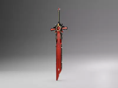 Wolf Gravestone - Genshin Impact 3D model