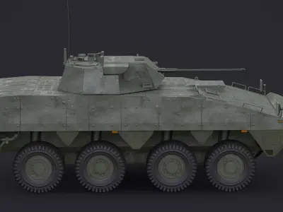 Patria AMV  KTO Rosomak 3D model