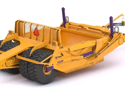 K-Tec Direct Mount Scrapers 1228 3D model