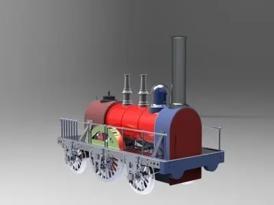Steam Locomotive Free 3D model purchase