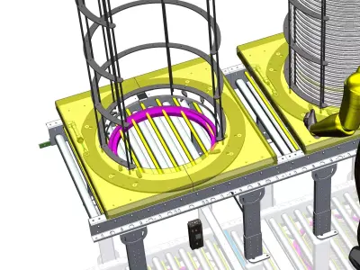 CIRCULAR SHEET FEEDING SYSTEM 3D model