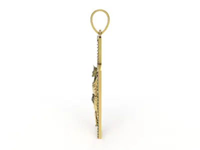 Jesus and Diamond Cross Pendant 3D print model