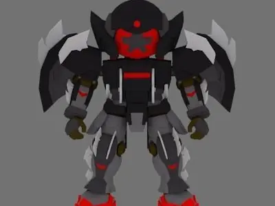 Super Mecha 20 - Koor of Code Name K0012 Low-poly 3D model