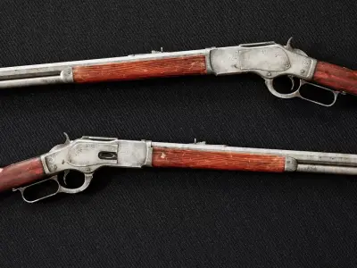 Winchester 1873 Low-poly High Quality 3D Model Low-poly 3D model