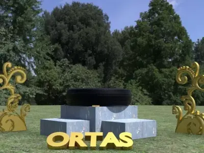 ORTAS TIRE NO 7 GAME READY Low-poly 3D model