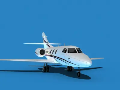 Dassault Falcon 10 V11 3D model