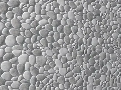 Pebble panel many part n2 3D model