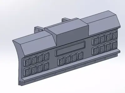 REAR FENDER ACCESSORY FOR TAMIYA TRUCK 3D print model