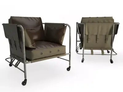 Darwin Military Armchair Segarra 3D model