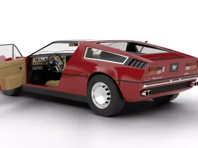 Maserati Bora 1972 HQ 3d model 3D model