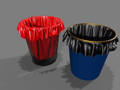 garbage can 3D model purchase