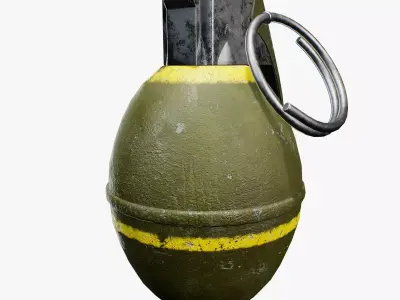 M26 Frag Grenade Low-poly 3D model purchase
