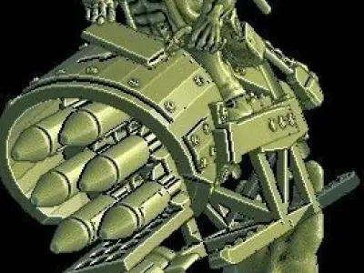 Big mek in deffkopta 3D print model