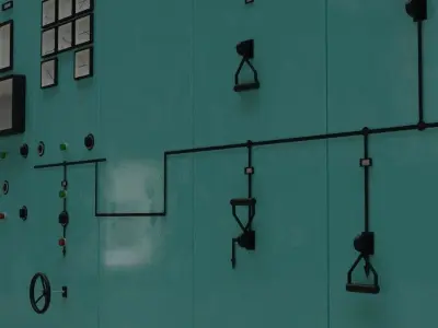 Control Panel Wall 3D model
