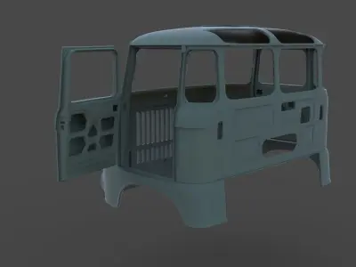 IFA W 50 Crane Body 3D print model