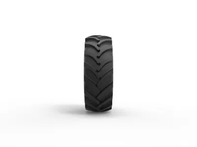Offroad tire 2 Scale 1 to 25 3D print model
