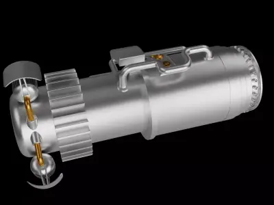 Aircraft turbine engine 3D print model