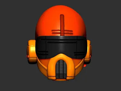 helmet high poly sculpt 3d printable  3D model buy