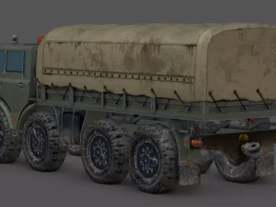 Tatra 813 8x8 Koloss Heavy Truck 3D Model Low-poly 3D model