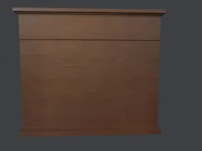 Antique dresser low-poly Low-poly 3D model