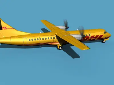 ATR  ATR-72-600 DHL Cargo 3D model